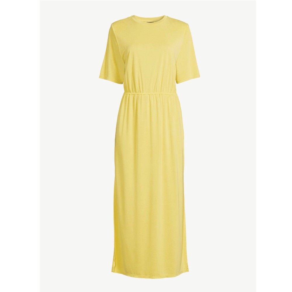 Shoulder Pad Maxi Dress, Dress Size Medium NEW,